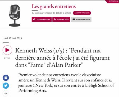 Kenneth Weiss Grands Entretiens